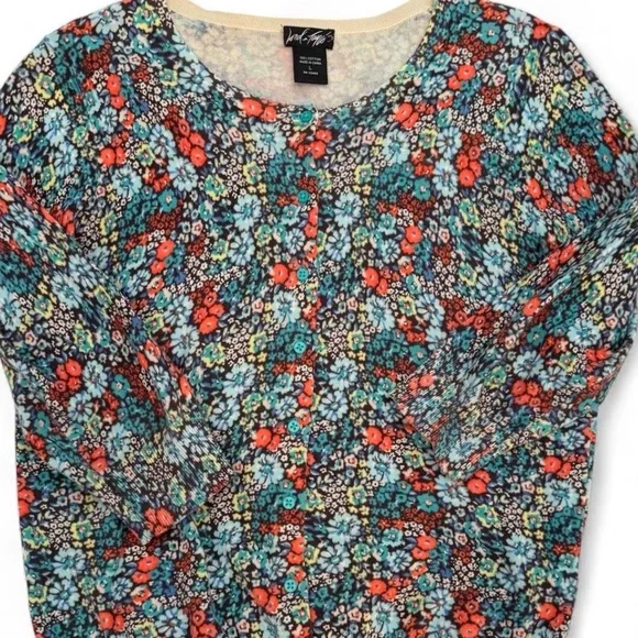 Lord & Taylor 100% Cotton Ditsy Floral Cardigan Large
3/4 Sleeve Cottagecore - Picture 2 of 8